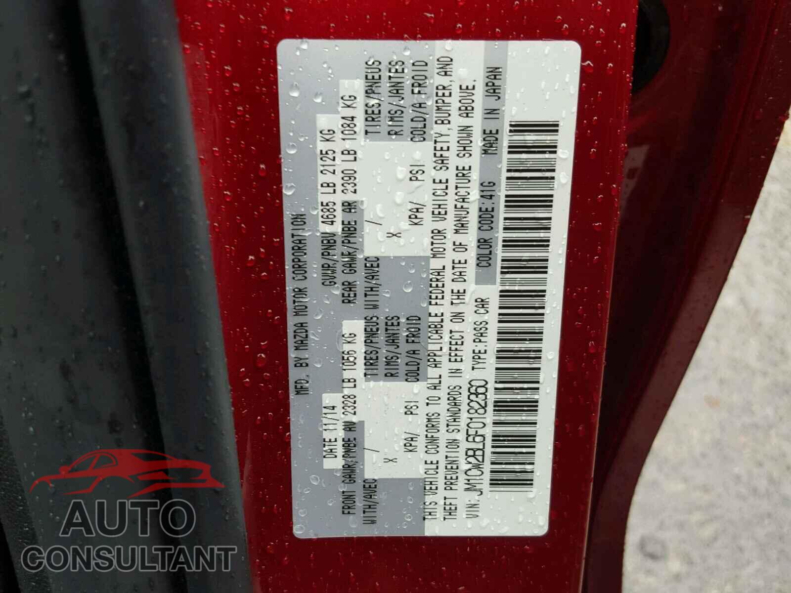 MAZDA 5 2015 - JM1CW2BL6F0182360