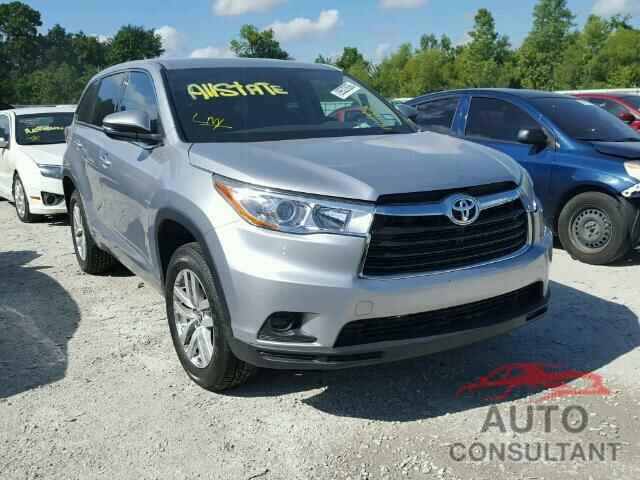 TOYOTA HIGHLANDER 2016 - 5TDZKRFH4GS123861