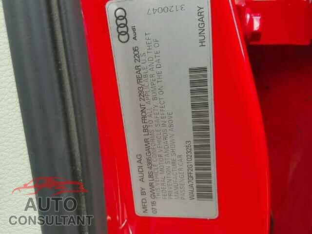 AUDI A3 2016 - WAUA7GFF2G1023253