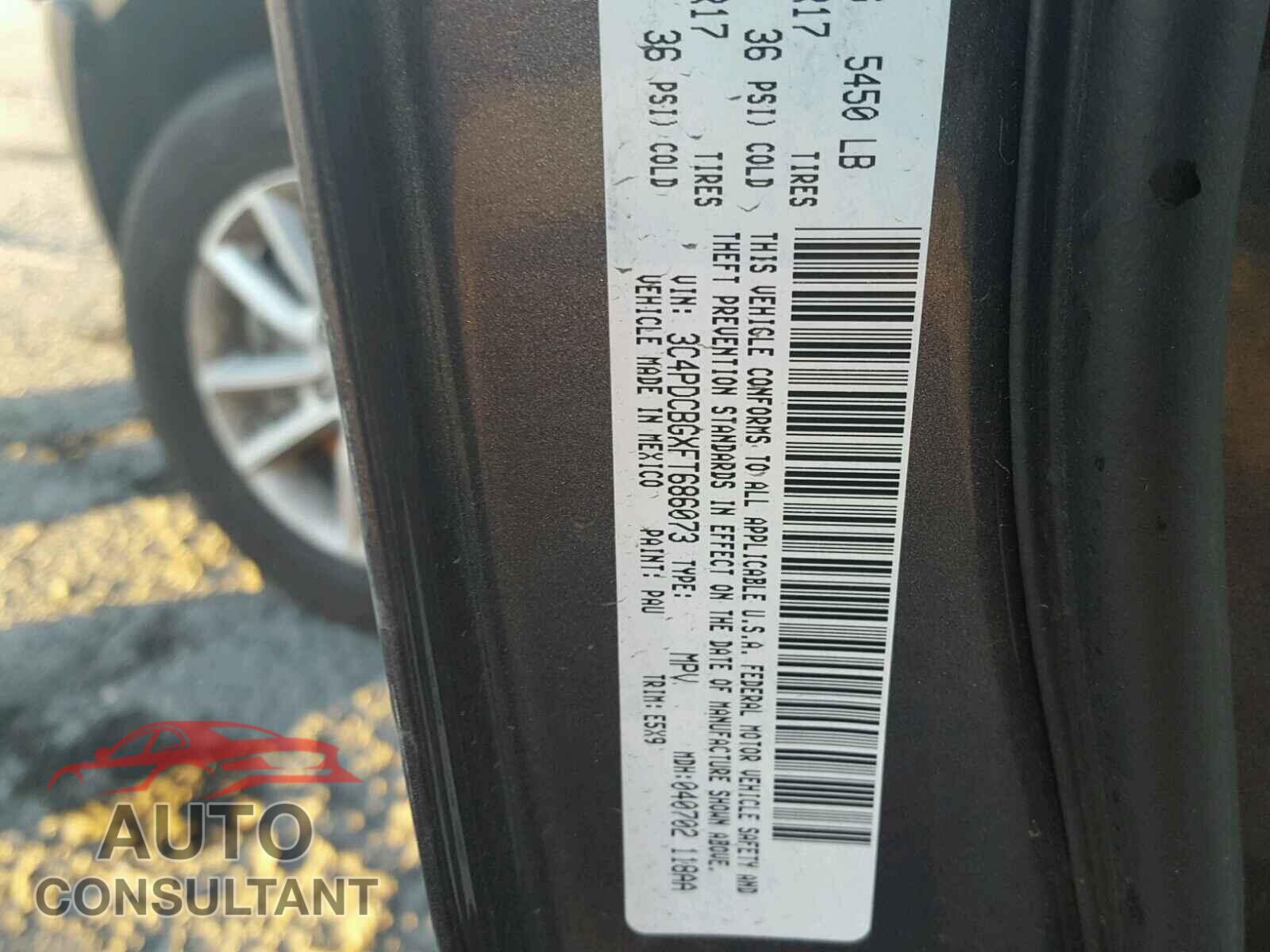 DODGE JOURNEY 2015 - 3C4PDCBGXFT686073