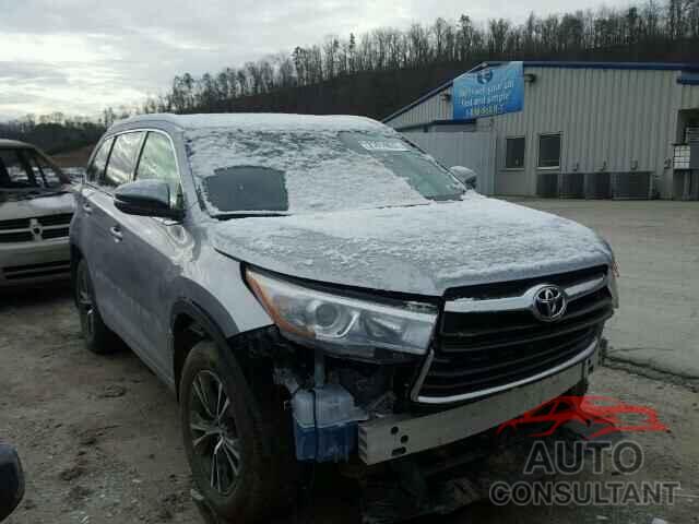 TOYOTA HIGHLANDER 2016 - 5TDJKRFH6GS355441