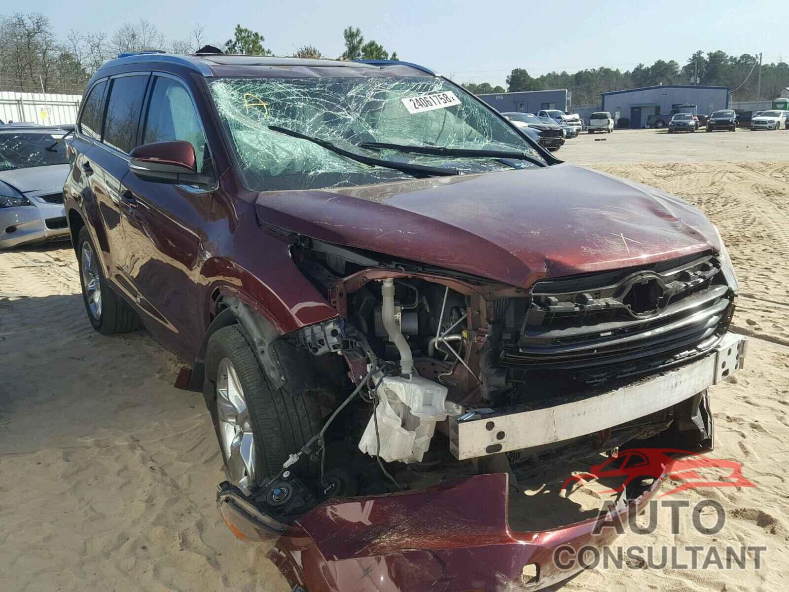 TOYOTA HIGHLANDER 2015 - 5TDYKRFH1FS038938