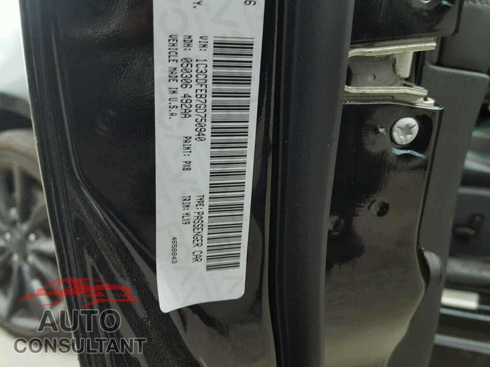 DODGE DART 2016 - 1C3CDFEB7GD750940