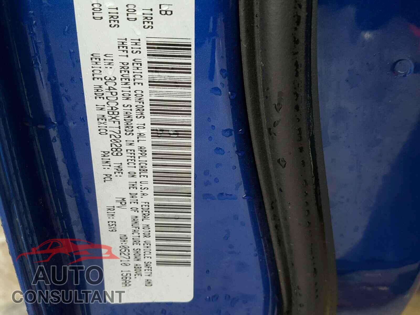 DODGE JOURNEY 2015 - 3C4PDCABXFT720289