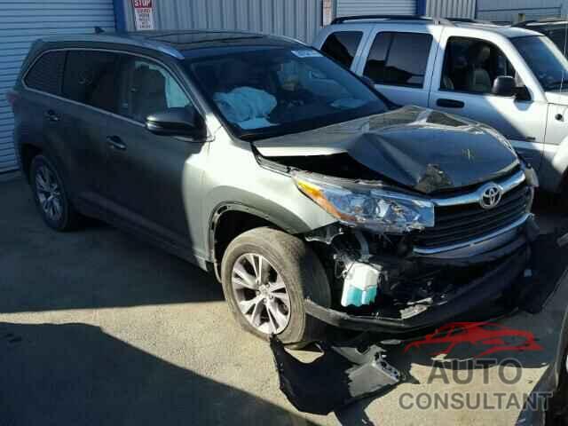 TOYOTA HIGHLANDER 2015 - 5TDKKRFH4FS081790