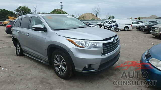 TOYOTA HIGHLANDER 2015 - 5TDJKRFH8FS120635