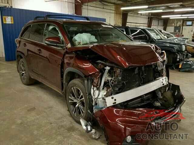 TOYOTA HIGHLANDER 2016 - 5TDJKRFH0GS331233