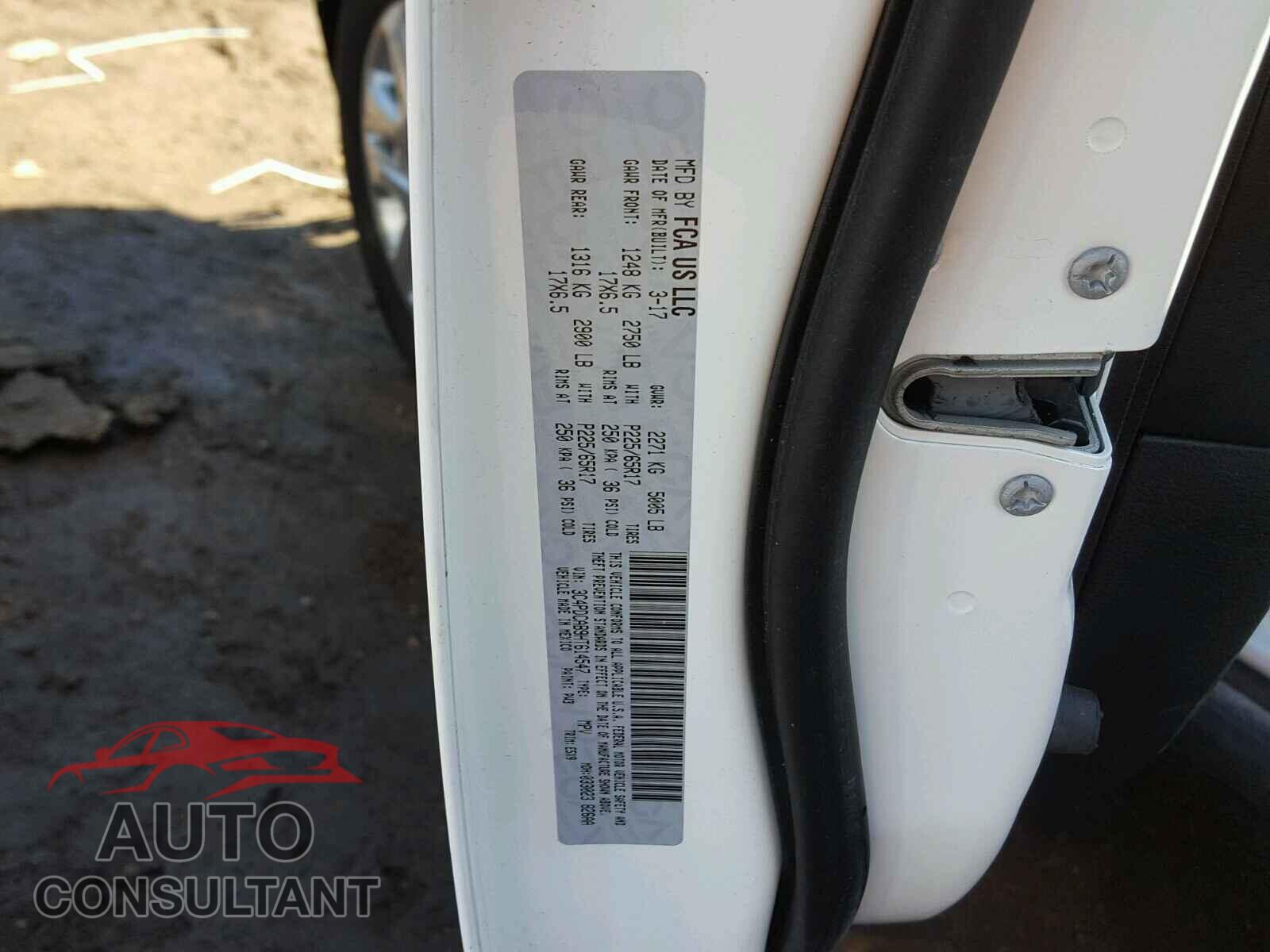 DODGE JOURNEY 2017 - 3C4PDCAB9HT614547