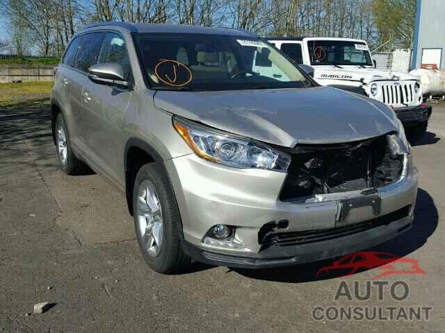 TOYOTA HIGHLANDER 2015 - 5TDDKRFH1FS167843