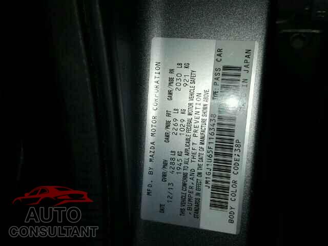 MAZDA 6 2015 - JM1GJ1U65F1163438
