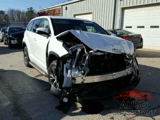 TOYOTA HIGHLANDER 2017 - 5TDZZRFH0HS223422