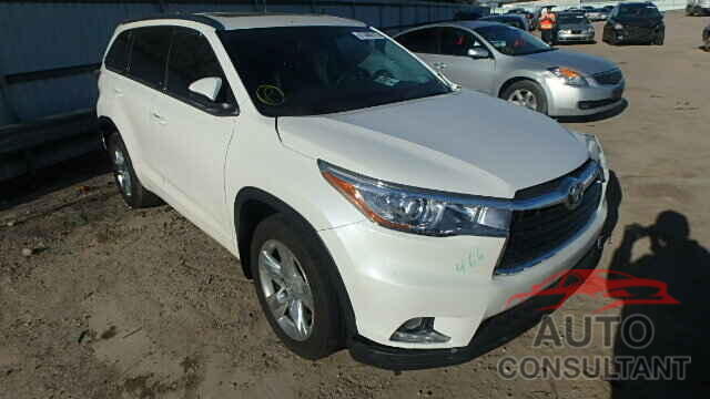 TOYOTA HIGHLANDER 2015 - 5TDDKRFH7FS110014