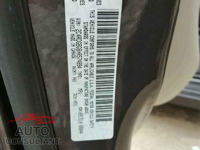 DODGE CARAVAN 2017 - 2C4RDGBG8HR574894