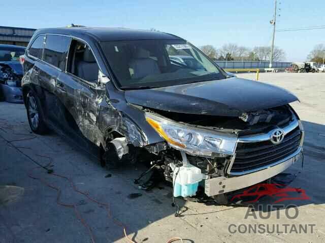 TOYOTA HIGHLANDER 2016 - 5TDZKRFH0GS186455