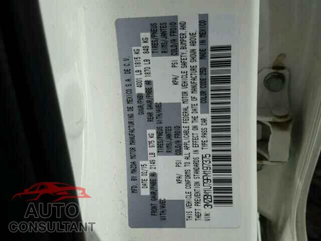 MAZDA 3 2015 - 3MZBM1U79FM197375