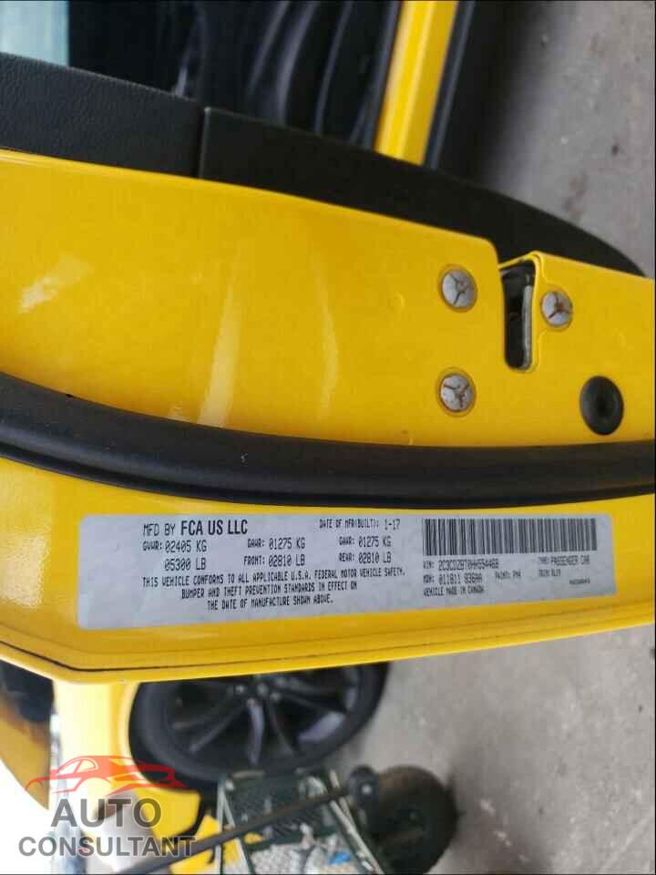 DODGE CHALLENGER 2017 - 2C3CDZBT0HH554468