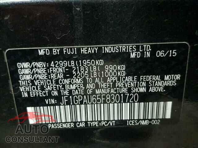 SUBARU IMPREZA 2015 - JF1GPAU65F8301720