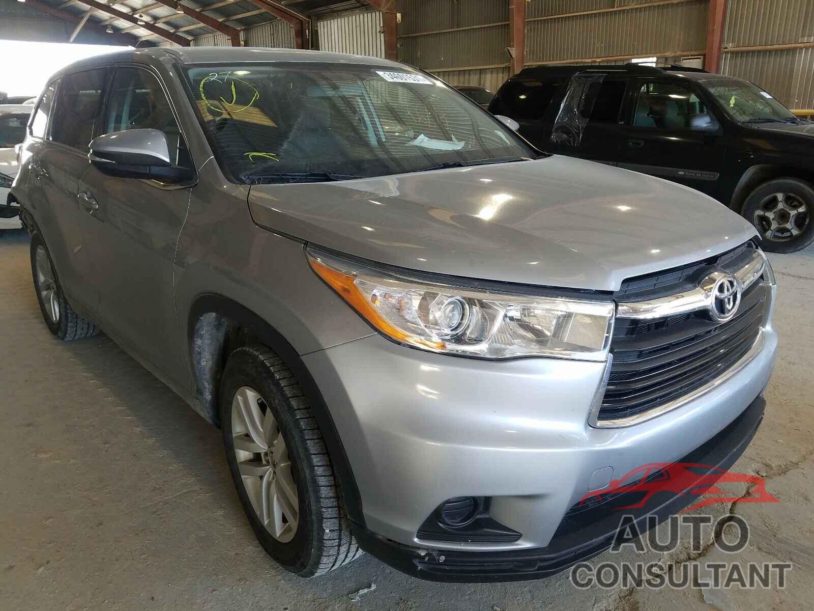 TOYOTA HIGHLANDER 2016 - 5TDZARFHXGS019300