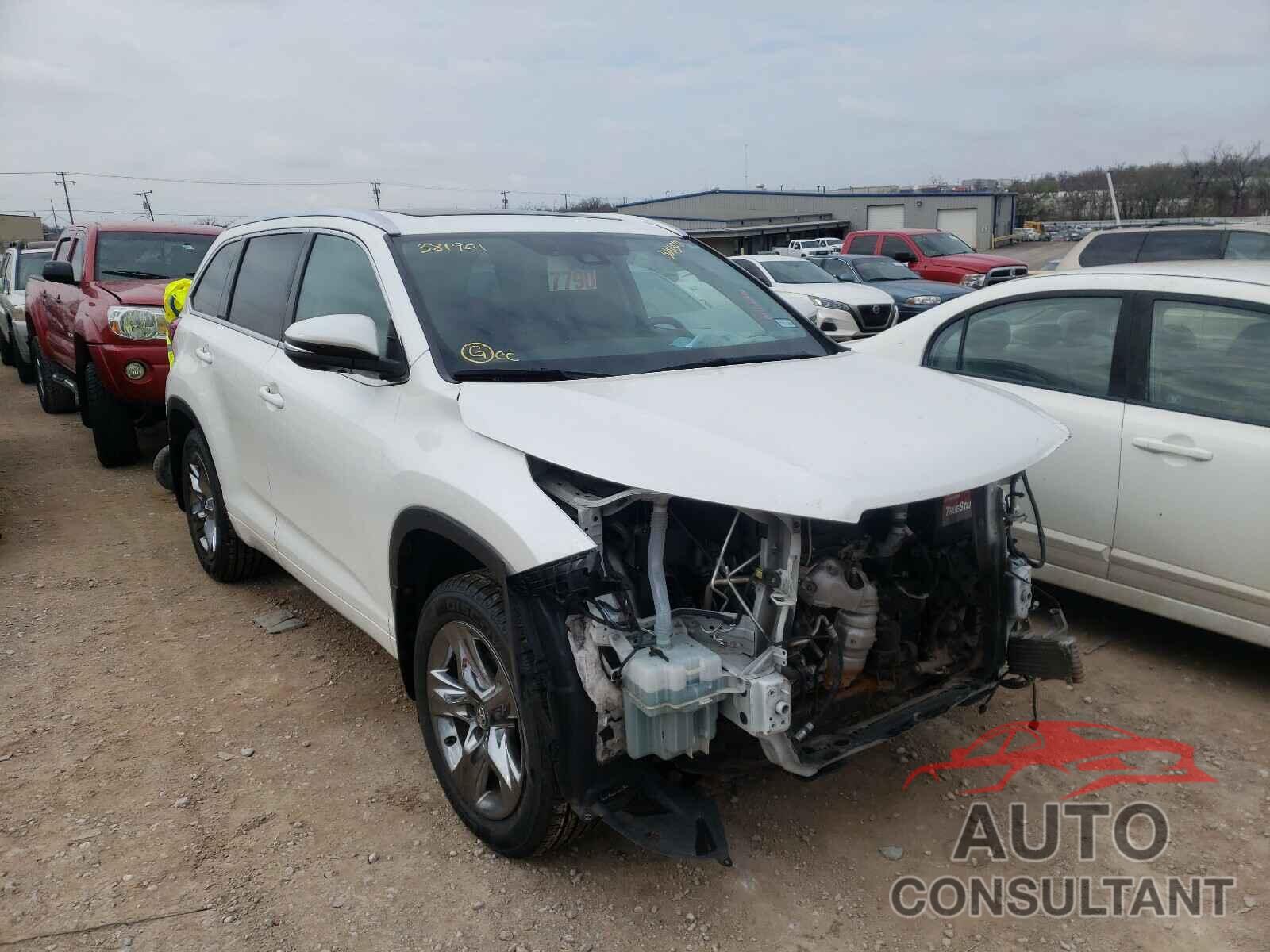 TOYOTA HIGHLANDER 2017 - 5TDDZRFH9HS381901