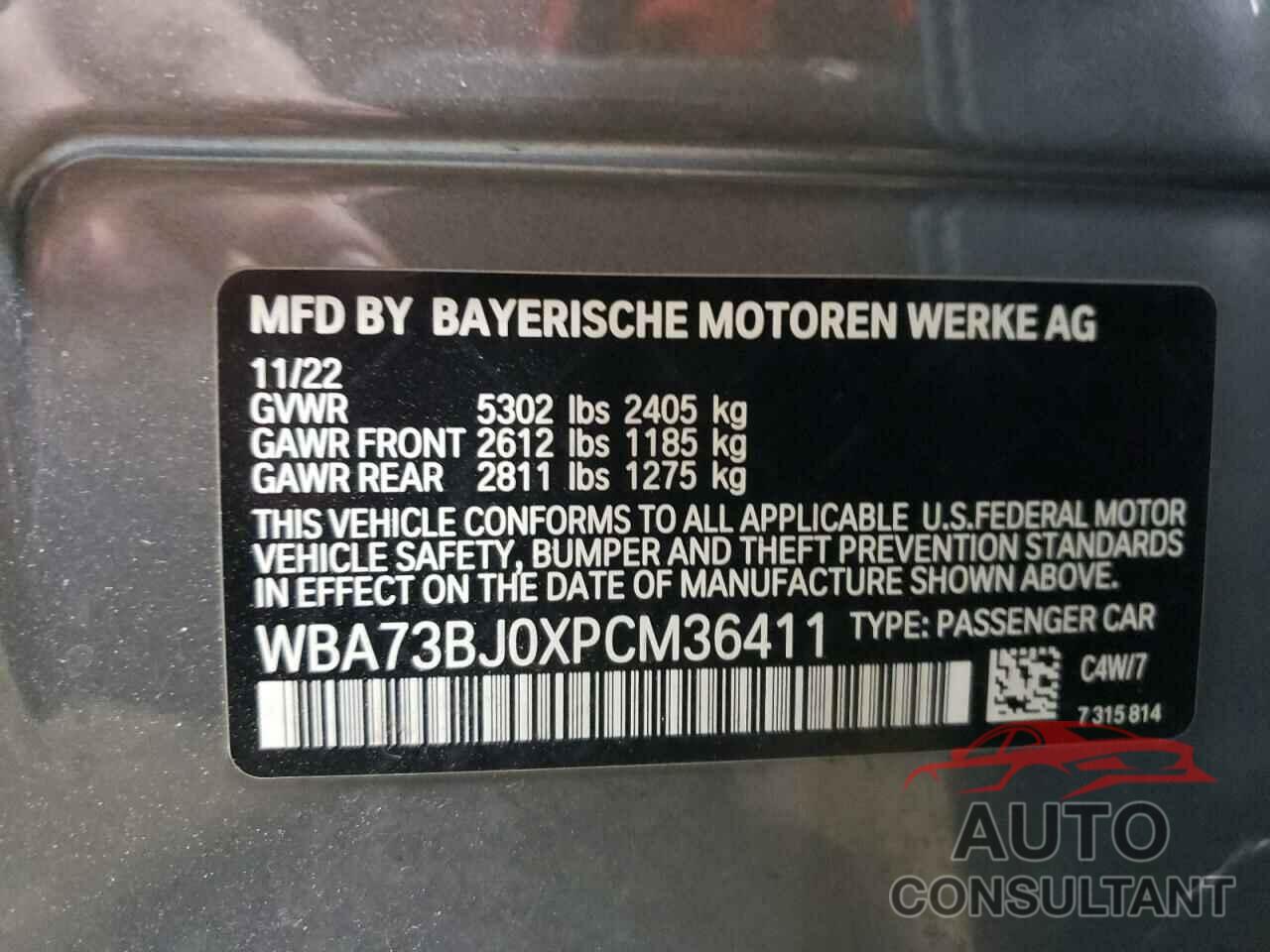 BMW 5 SERIES 2023 - WBA73BJ0XPCM36411