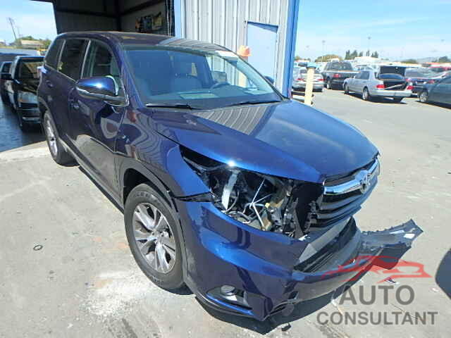 TOYOTA HIGHLANDER 2015 - 5TDBKRFHXFS148764