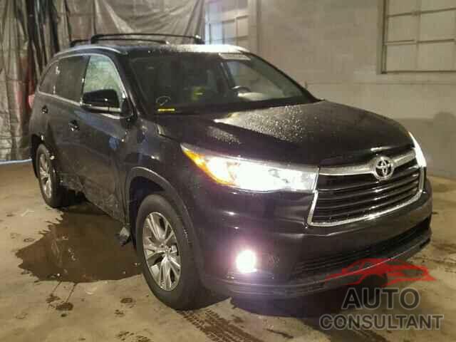 TOYOTA HIGHLANDER 2015 - 5TDJKRFH5FS123010