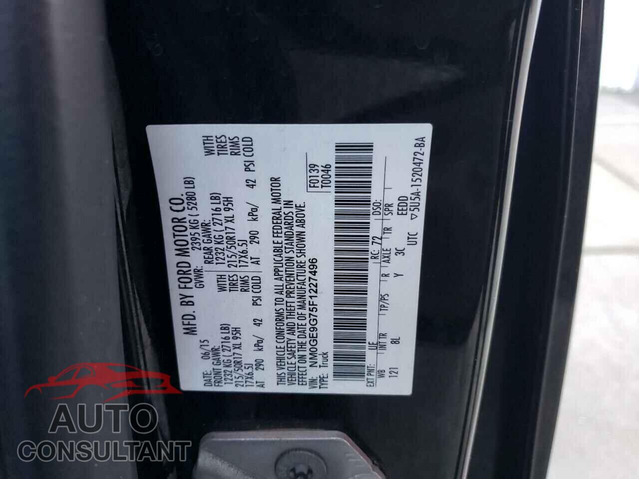 FORD TRANSIT CO 2015 - 5NPE24AF6GH373471
