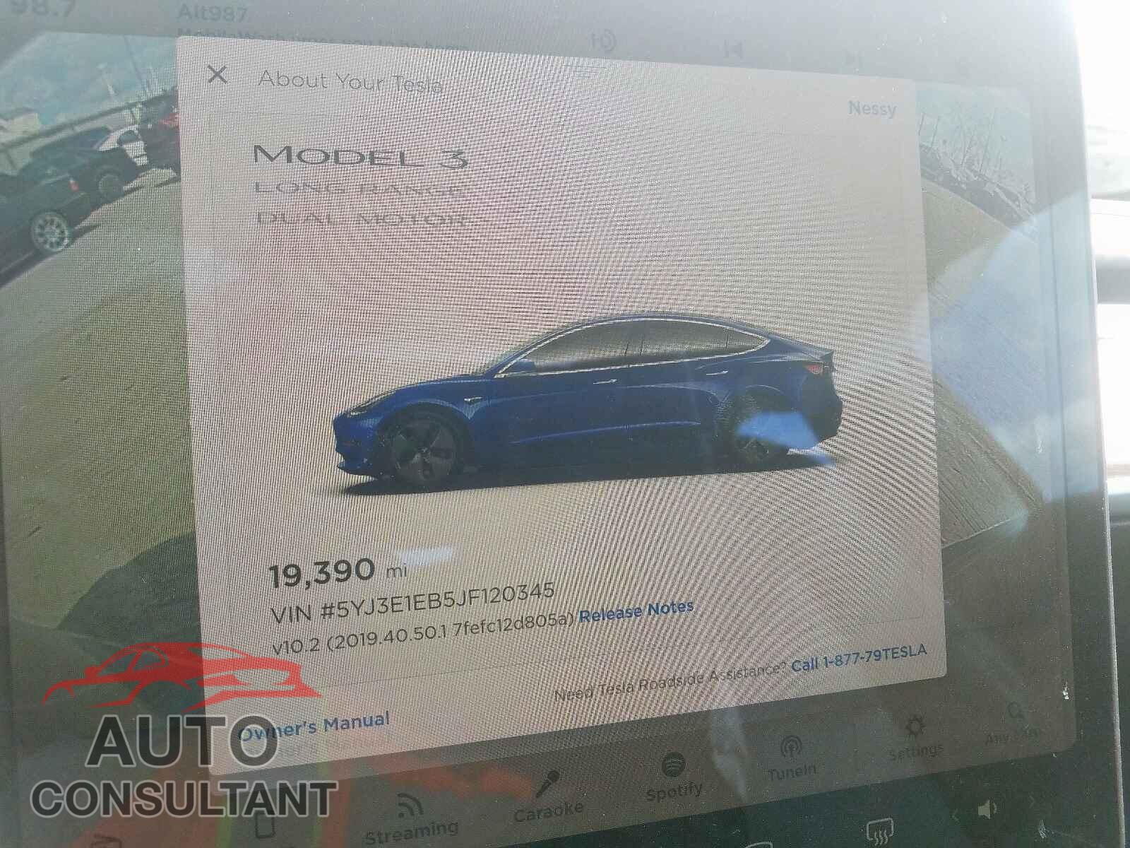 TESLA MODEL 3 2018 - 5YJ3E1EB5JF120345