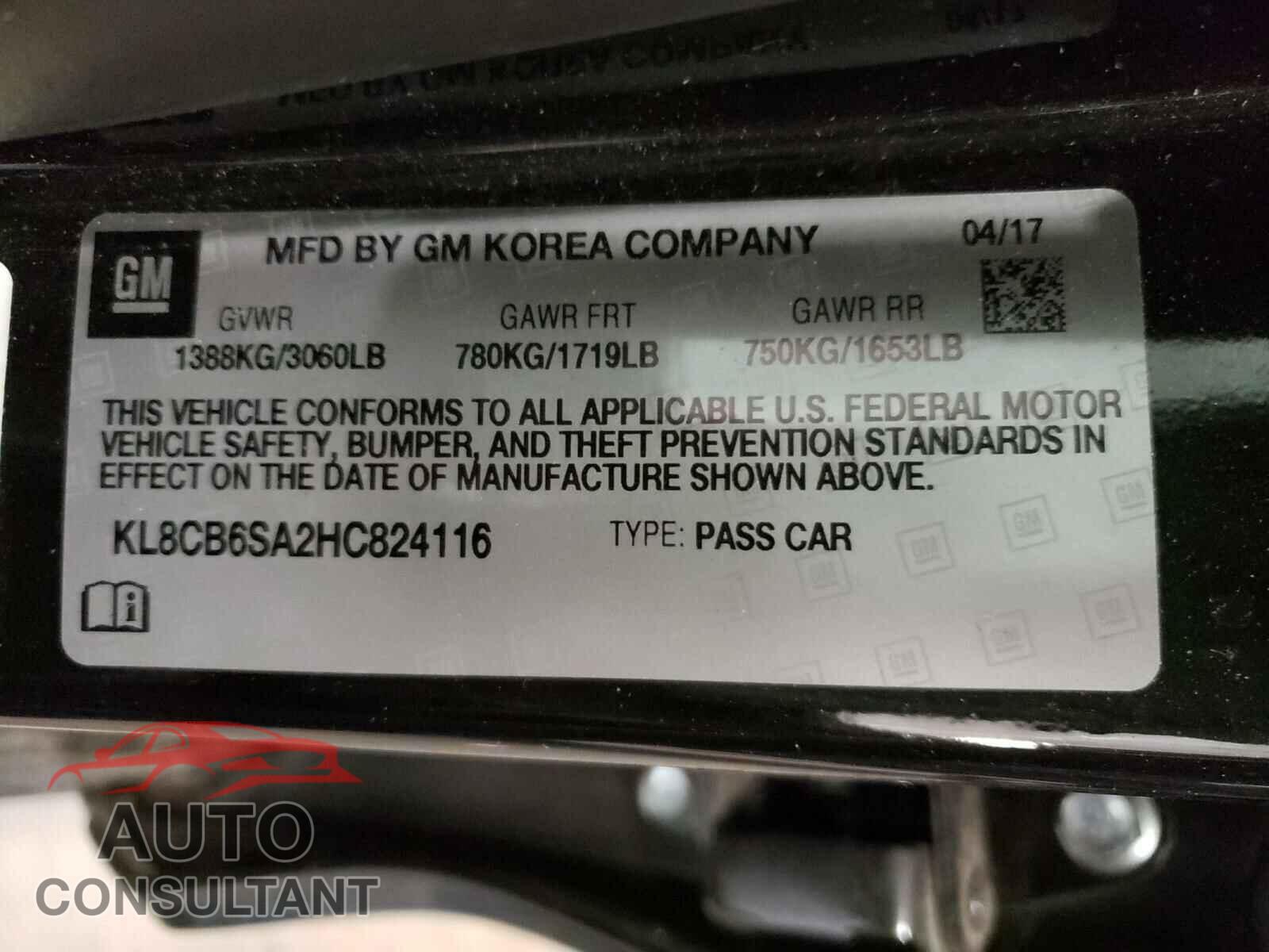 CHEVROLET SPARK 2017 - KL8CB6SA2HC824116