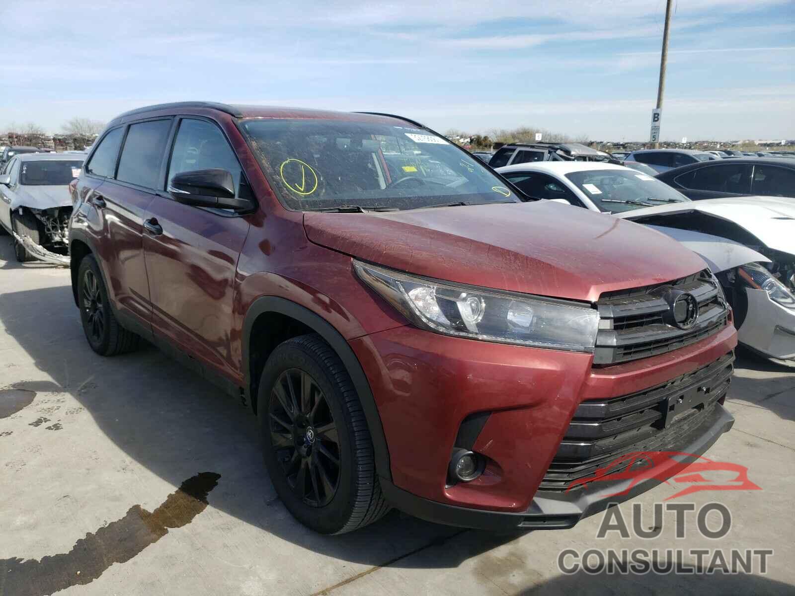 TOYOTA HIGHLANDER 2019 - 5TDJZRFH3KS960781