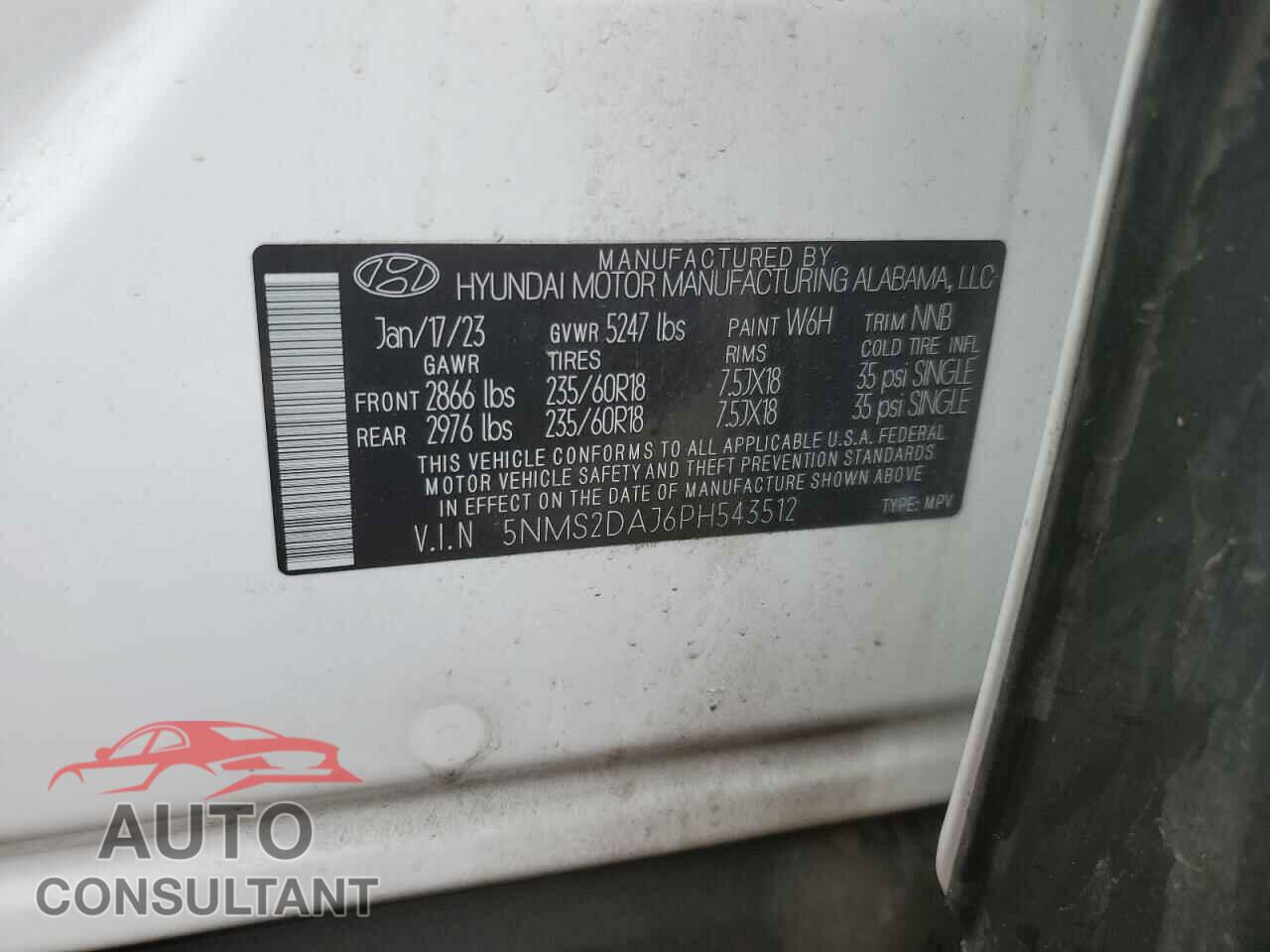 HYUNDAI SANTA FE 2023 - 5NMS2DAJ6PH543512