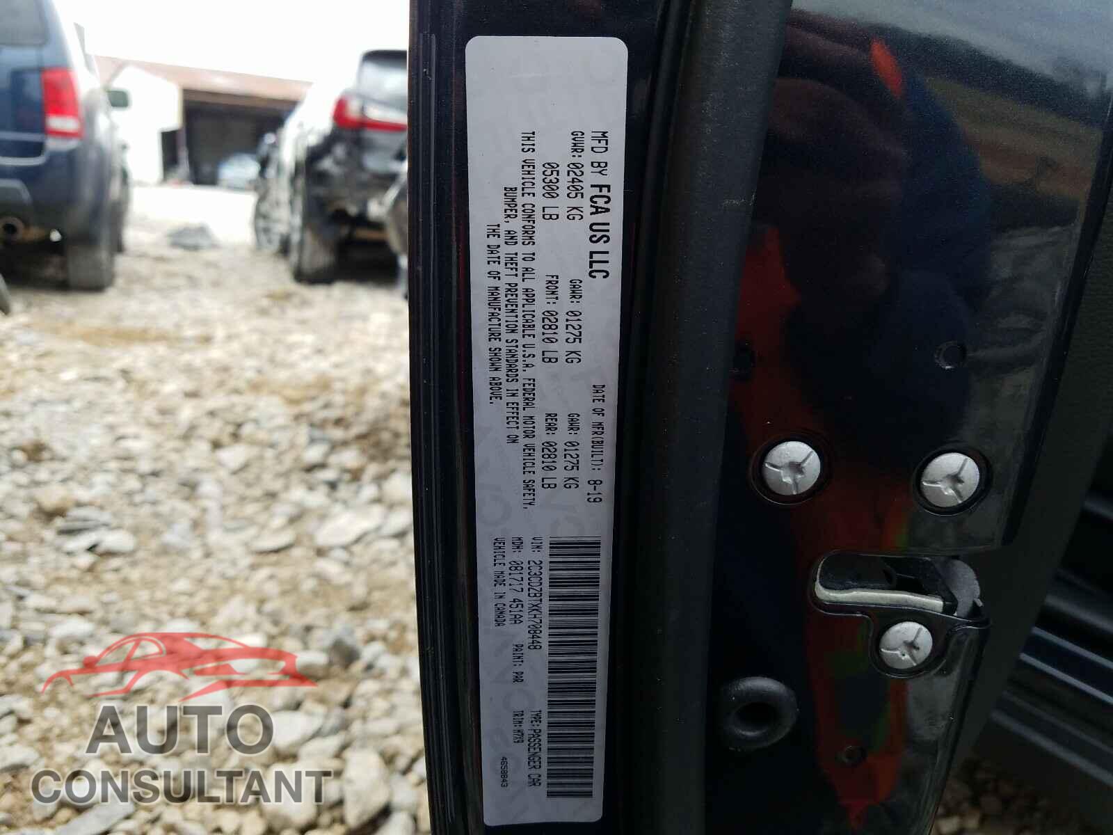 DODGE CHALLENGER 2019 - 2C3CDZBTXKH708448