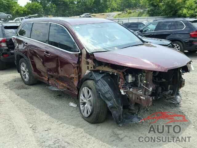 TOYOTA HIGHLANDER 2015 - 5TDBKRFHXFS183109