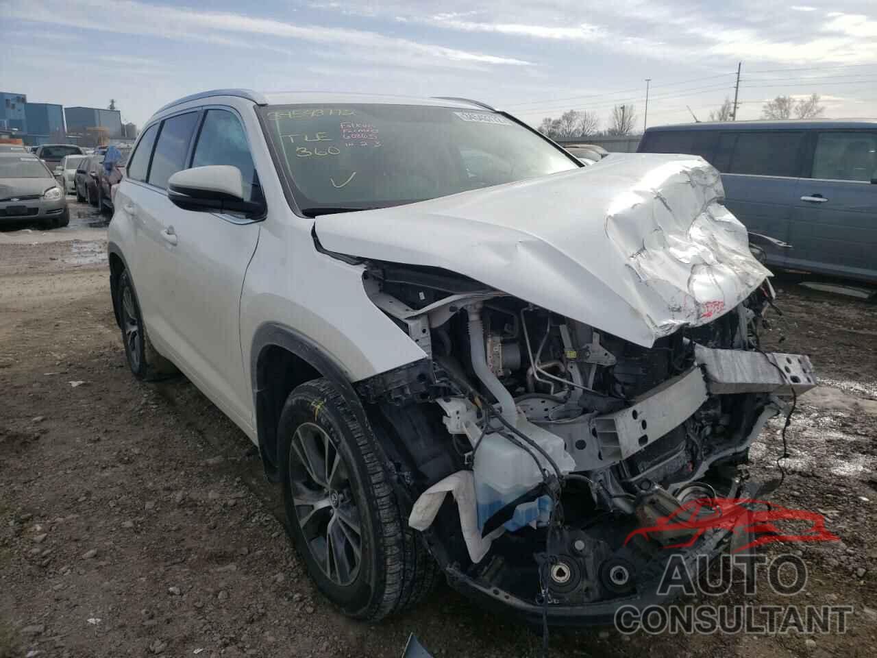 TOYOTA HIGHLANDER 2016 - 5TDJKRFH0GS341826