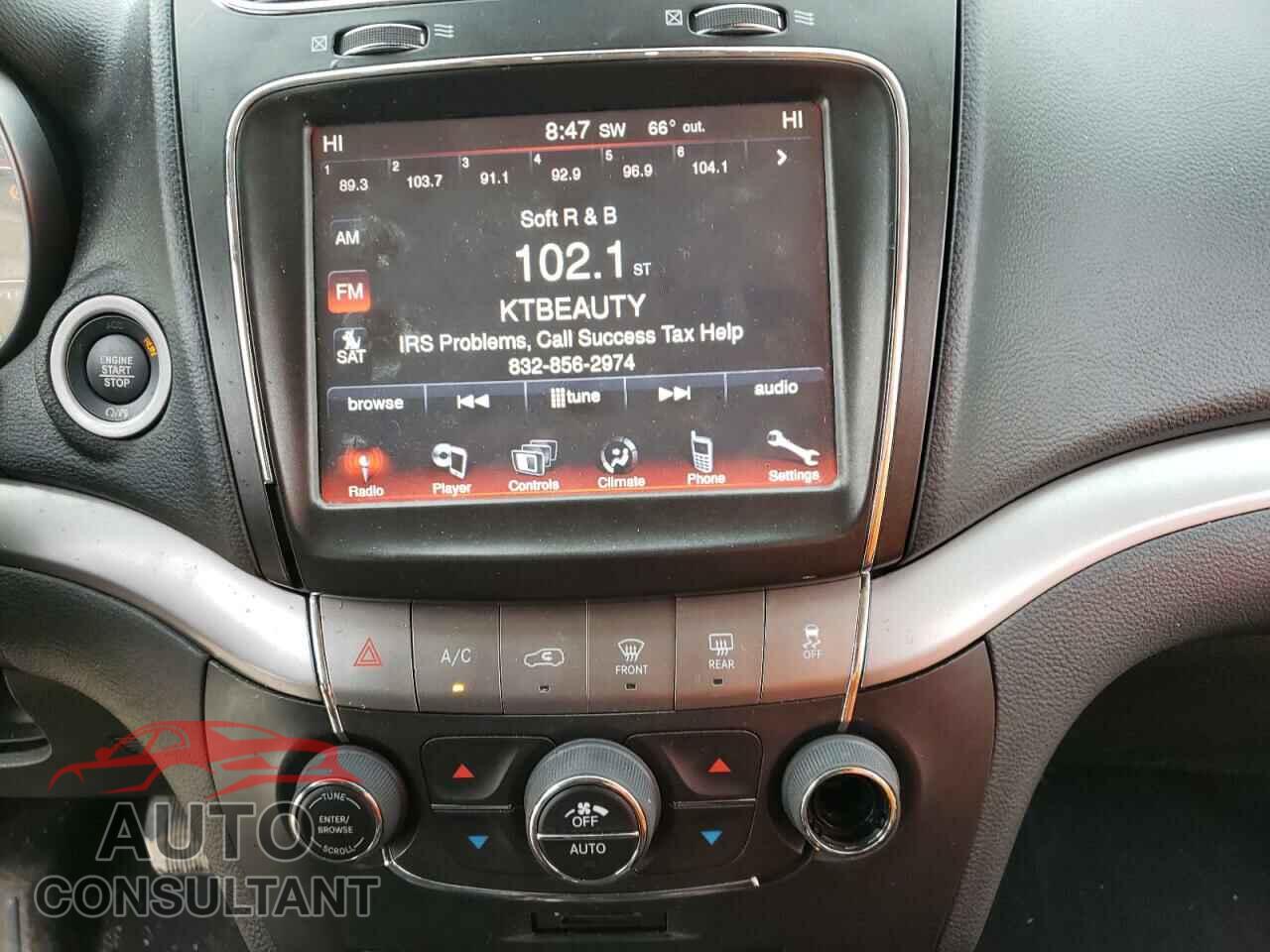 DODGE JOURNEY 2017 - 3C4PDCGGXHT522916