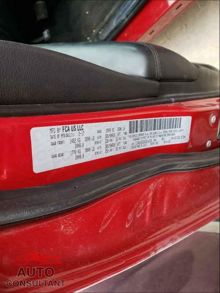 DODGE DURANGO 2017 - 1C4RDHDG3HC814218