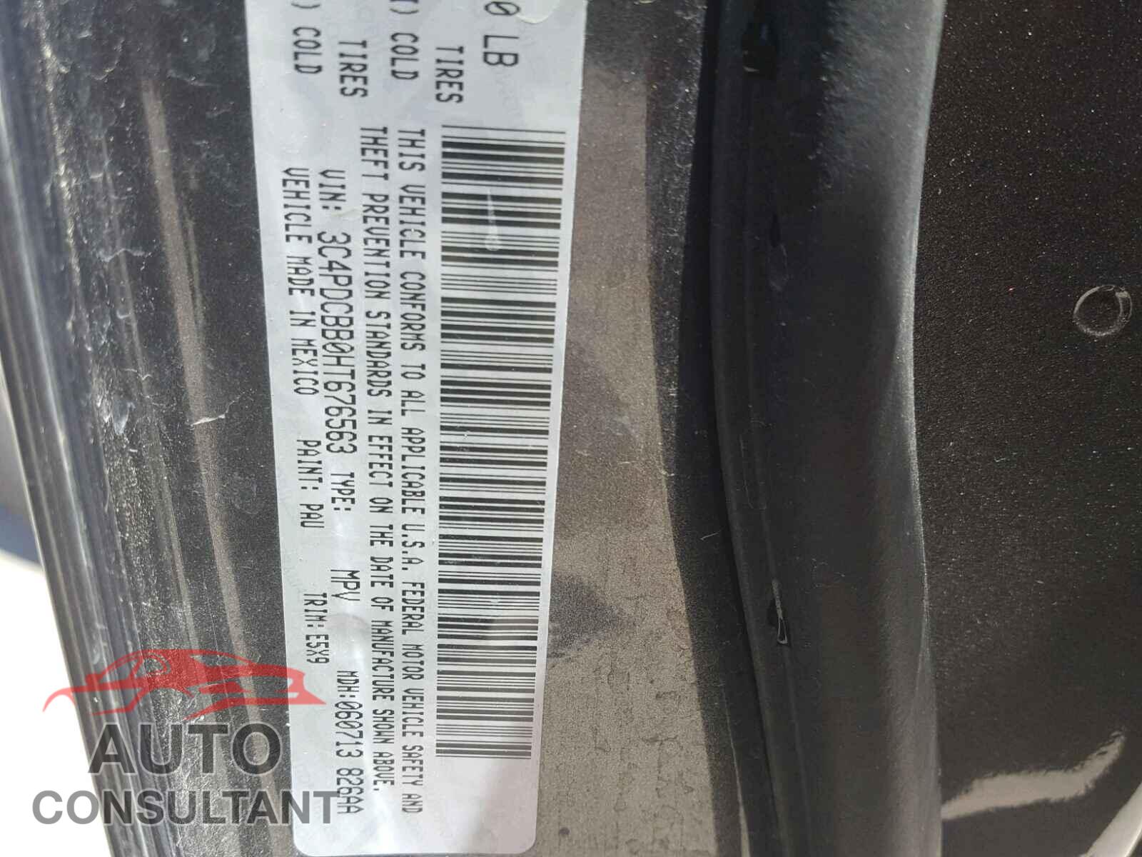 DODGE JOURNEY 2017 - 3C4PDCBB0HT676563