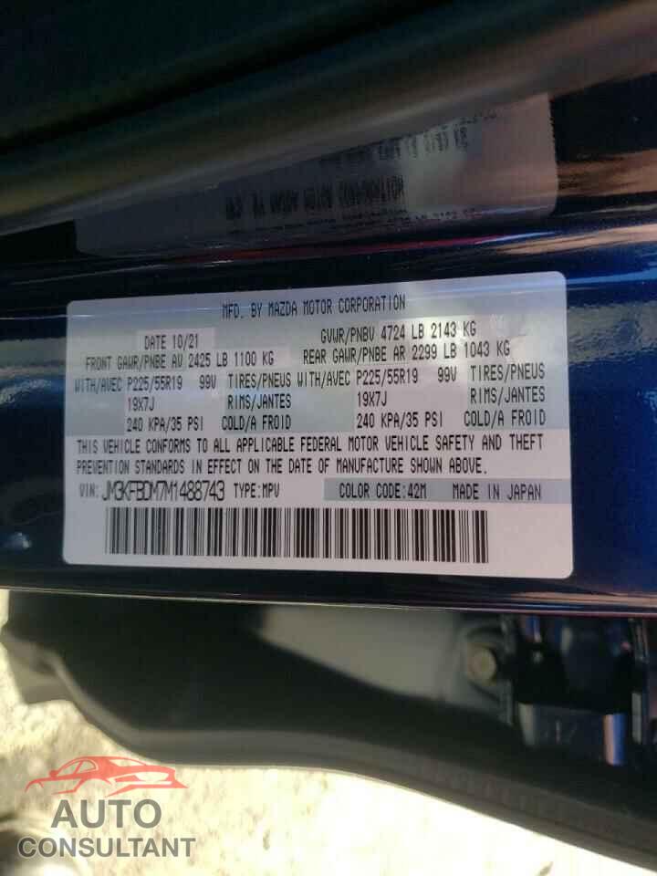 MAZDA CX-5 2021 - JM3KFBDM7M1488743