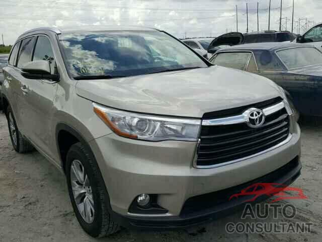 TOYOTA HIGHLANDER 2015 - 5TDKKRFH4FS072748