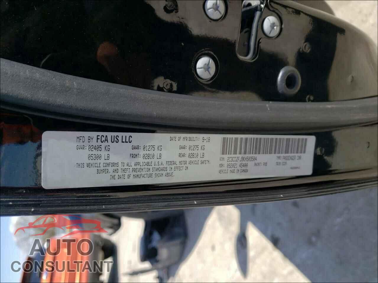 DODGE CHALLENGER 2019 - 2C3CDZFJ9KH503504