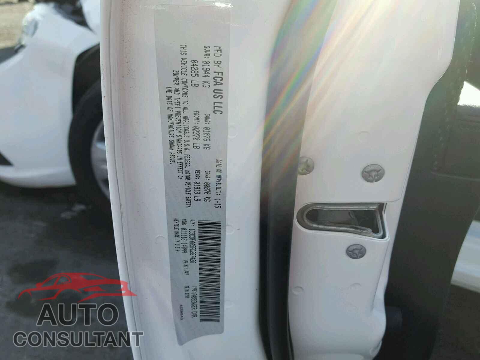 DODGE DART 2015 - 1C3CDFAA5FD267426