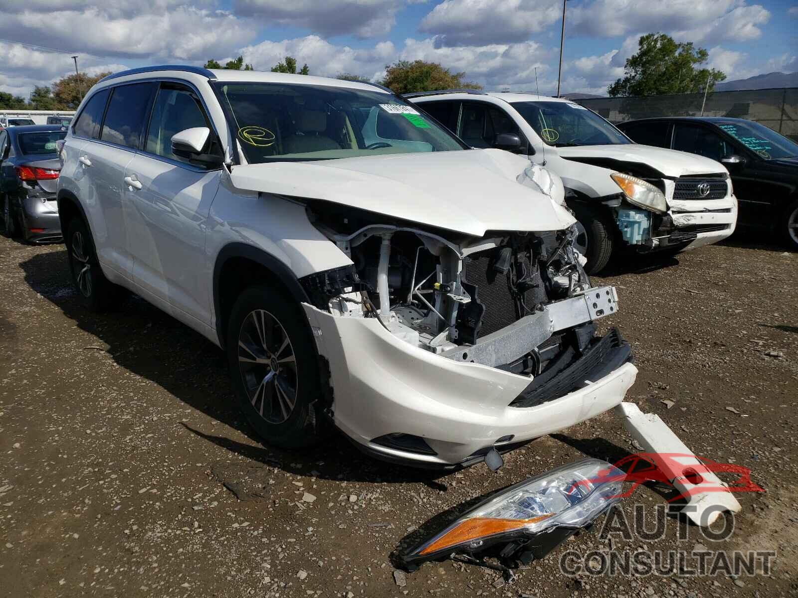 TOYOTA HIGHLANDER 2016 - 5TDKKRFH9GS180154