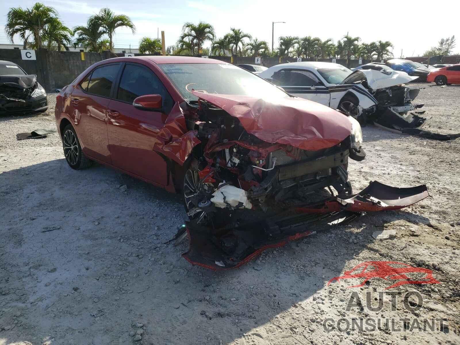 TOYOTA COROLLA 2016 - 2T1BURHE3GC595833