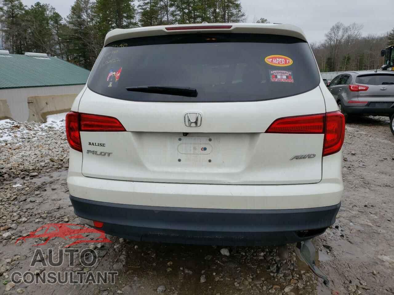 HONDA PILOT 2017 - 5FNYF6H39HB050511