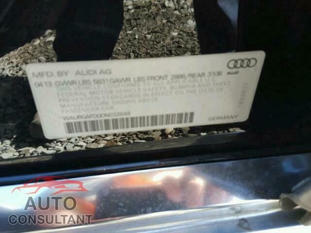 AUDI A8 2013 - WAURGAFD0DN032648