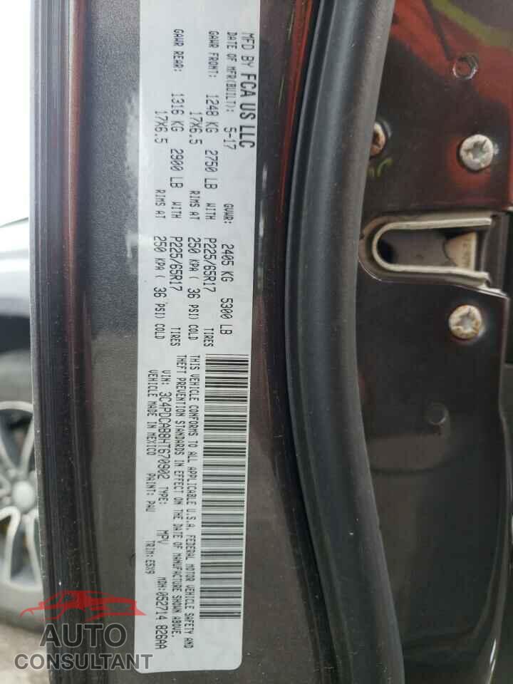 DODGE JOURNEY 2017 - 3C4PDCAB8HT670902