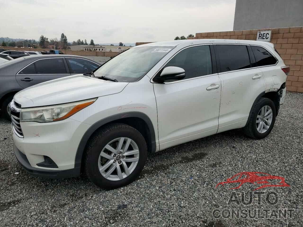 TOYOTA HIGHLANDER 2016 - 5TDZKRFHXGS157061