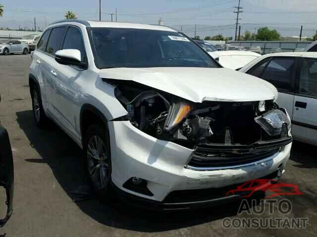 TOYOTA HIGHLANDER 2015 - 5TDKKRFH0FS072312