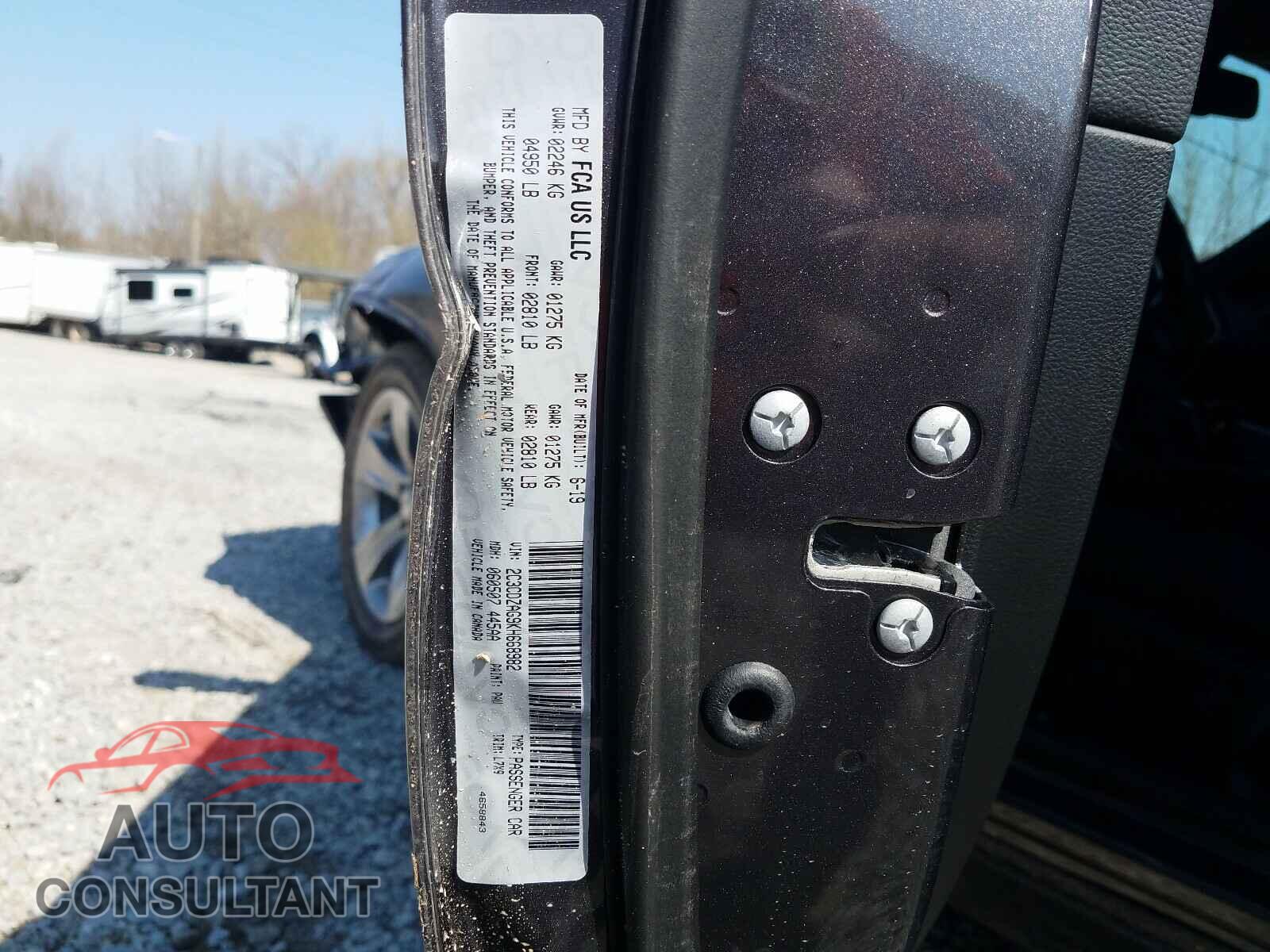DODGE CHALLENGER 2019 - 2C3CDZAG9KH668982