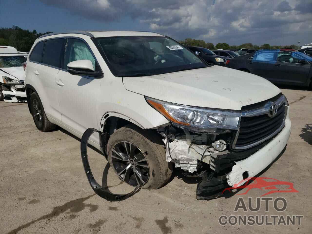 TOYOTA HIGHLANDER 2016 - 5TDJKRFH2GS231862